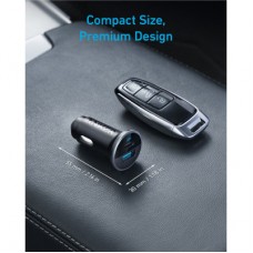 Зарядний пристрій Anker PowerDrive 323 30 W PD + 22.5 W USB-A Black (A2735G11) - Фото