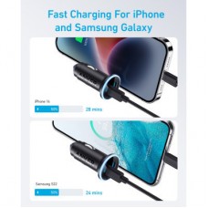 Зарядний пристрій Anker PowerDrive 323 30 W PD + 22.5 W USB-A Black (A2735G11) - Фото
