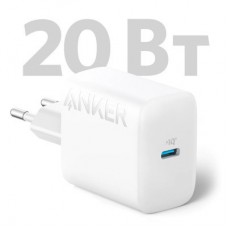 Зарядний пристрій Anker PowerPort 312 — 20 W USB-C White (A2347G21) - Фото