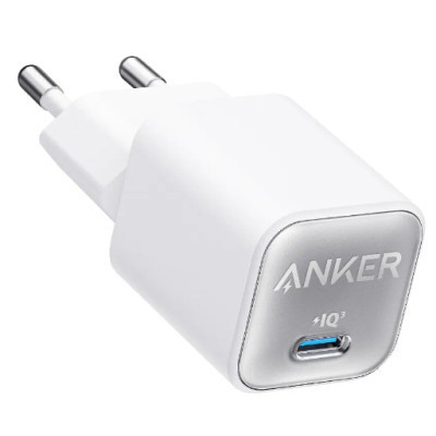 Зарядний пристрій Anker PowerPort 511 Nano III — 30 W USB-C White (A2147G21)