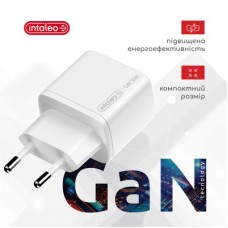 Зарядний пристрій Intaleo 30W GAN USB-C PD+USB-A QC 3.0 white (1283126578274) Зарядний пристрій Intaleo 30W GAN USB-C PD+USB-A QC 3.0 white (1283126578274) - Фото