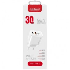 Зарядний пристрій Intaleo 30W GAN USB-C PD+USB-A QC 3.0 white (1283126578274) Зарядний пристрій Intaleo 30W GAN USB-C PD+USB-A QC 3.0 white (1283126578274) - Фото