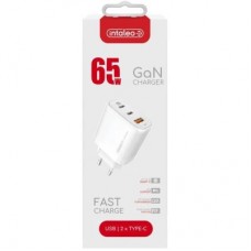 Зарядний пристрій Intaleo 65 W GAN 2 USB-C PD+USB-A QC 3.0 white (1283126559525) Зарядний пристрій Intaleo 65 W GAN 2 USB-C PD+USB-A QC 3.0 white (1283126559525) - Фото