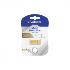 USB-флеш-накопичувач Verbatim 32 GB Metal Executive Gold USB 3.0 (99105) - Фото