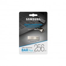 USB флешнакопичувач Samsung 256 GB Bar Plus Silver USB 3.1 (MUF-256BE3/APC) - Фото