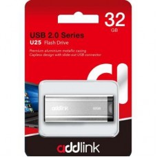 USB-флеш-накопичувач AddLink 32GB U25 Silver USB 2.0 (ad32GBU25S2) - Фото