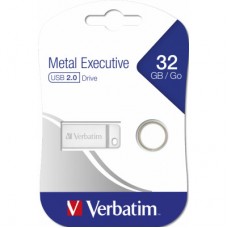 USB флешнакопичувач Verbatim 32 GB Metal Executive Silver USB 2.0 (98749) - Фото