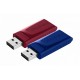 USB-флеш-накопичувач Verbatim 2x32GB Store'n'Go Slider Red/Blue USB 2.0 (49327) USB-флеш-накопичувач Verbatim 2x32GB Store'n'Go Slider Red/Blue USB 2.0 (49327)