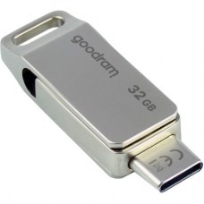 USB флеш накопитель Goodram 32GB ODA3 Silver USB 3.0 / Type-C (ODA3-0320S0R11) USB флеш накопитель Goodram 32GB ODA3 Silver USB 3.0 / Type-C (ODA3-0320S0R11)