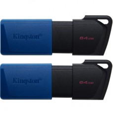 USB флеш накопитель Kingston 2x64GB DataTraveler Exodia M Black/Blue USB 3.2 (DTXM/64GB-2P) USB флеш накопитель Kingston 2x64GB DataTraveler Exodia M Black/Blue USB 3.2 (DTXM/64GB-2P)
