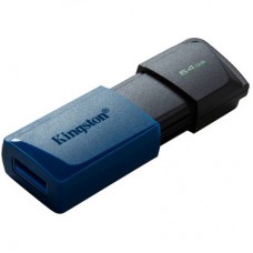 USB-флеш-накопичувач Kingston 2x64 GB DataTraveler Exodia M Black/Blue USB 3.2 (DTXM/64GB-2P) - Фото