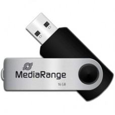 USB-флеш накопичувач Mediarange 16 GB Black/Silver USB 2.0 (MR910) - Фото
