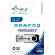 USB-флеш накопичувач Mediarange 32 GB Black/Silver USB 2.0 (MR911) - Фото