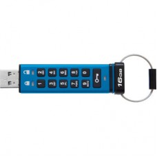 USB-флеш-накопичувач Kingston 16 GB IronKey Keypad 200 Blue USB 3.2 (IKKP200/16GB) - Фото