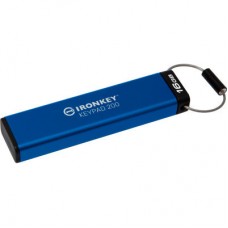 USB-флеш-накопичувач Kingston 16 GB IronKey Keypad 200 Blue USB 3.2 (IKKP200/16GB) - Фото