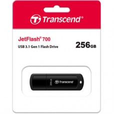 USB флеш накопитель Transcend 256GB JetFlash 700 Black USB 3.1 (TS256GJF700) - Фото