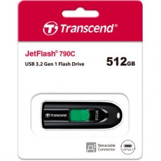USB-флеш накопичувач Transcend 512 GB JetFlash 790C USB 3.1 Type-C (TS512GJF790C) USB-флеш накопичувач Transcend 512 GB JetFlash 790C USB 3.1 Type-C (TS512GJF790C) - Фото