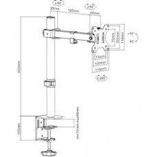 Кронштейн Brateck LDT12-C011 - Фото