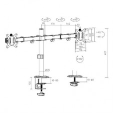 Кронштейн Brateck LDT66-C024 - Фото