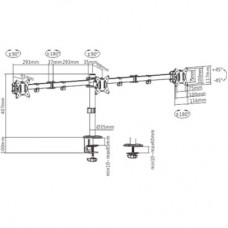Кронштейн Gembird MA-D3-01 - Фото