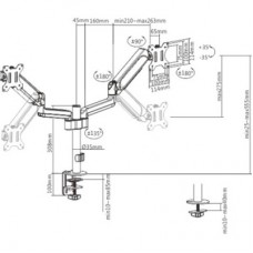 Кронштейн Gembird MA-DA2P-01 - Фото