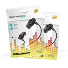 Наушники Grand-X EP-65B Black (EP-65B) - Фото