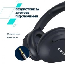 Наушники Canyon OnRiff 10 ANC Bluetooth Black (CNS-CBTHS10BK) - Фото