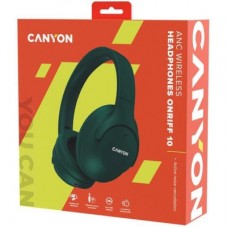 Наушники Canyon OnRiff 10 ANC Bluetooth Green (CNS-CBTHS10GN) - Фото