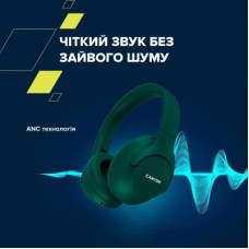 Наушники Canyon OnRiff 10 ANC Bluetooth Green (CNS-CBTHS10GN) - Фото