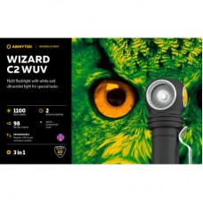 Фонарь Armytek Wizard C2 WUV White & Ultraviolet (F08901UF) - Фото