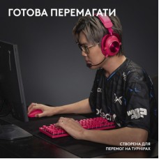 Клавіатура Logitech G PRO X TKL Lightspeed Tactile USB UA Magenta (920-012159) - Фото