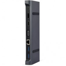 Концентратор Cablexpert USB-C 9-in-1 (USB-hub + HDMI/VGA/PD/CR/LAN/3.5mm) (A-CM-COMBO9-02) Концентратор Cablexpert USB-C 9-in-1 (USB-hub + HDMI/VGA/PD/CR/LAN/3.5mm) (A-CM-COMBO9-02) - Фото