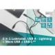 Дата кабель USB 2.0 AM to Lightning + Micro 5P + Type-C 1.0m charge only Digitus (AK-300160-010-S) Дата кабель USB 2.0 AM to Lightning + Micro 5P + Type-C 1.0m charge only Digitus (AK-300160-010-S)