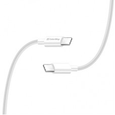 Дата кабель USB-C to USB-C 1.0m 5A 100W white ColorWay (CW-CBPDCC058-WT) - Фото