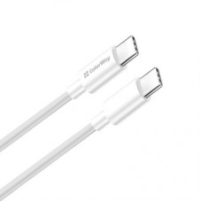 Дата кабель USB-C to USB-C 1.0m 5A 100W white ColorWay (CW-CBPDCC058-WT) - Фото