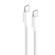 Дата кабель USB-C to USB-C 1.0m 3A 60W white ColorWay (CW-CBPDCC055-WT)