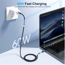 Дата кабель USB-C to USB-C 1.8m USB 2.0 60 W Choetech (XCC-1014-BK) - Фото