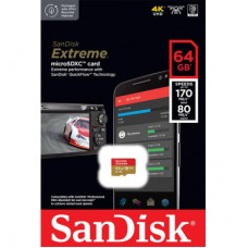 Картка пам'яті SanDisk 64 GB microSD class 10 UHS-I U3 V30 Extreme (SDSQXAH-064G-GN6MN) Картка пам'яті SanDisk 64 GB microSD class 10 UHS-I U3 V30 Extreme (SDSQXAH-064G-GN6MN) - Фото