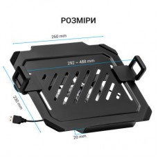 Підставка для ноутбука OfficePro для кронштейнів VESA 75x75,100x100 +RGB (LH474B) - Фото
