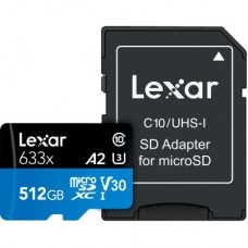Карта памяти Lexar 512GB microSDXC class 10 UHS-I 633x (LSDMI512BB633A)