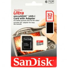 Картка пам'яті SanDisk 32 GB microSDHC class 10 UHS-I A1 (SDSQUA4-032G-GN6IA) Картка пам'яті SanDisk 32 GB microSDHC class 10 UHS-I A1 (SDSQUA4-032G-GN6IA) - Фото