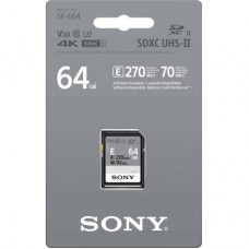Карта памяти Sony 64GB SDXC class 10 UHS-II U3 V30 (SFE64A.ET4) - Фото