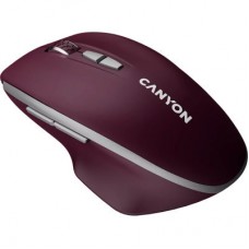 Мышка Canyon MW-21 Wireless Blue LED Burgundy (CNS-CMSW21BR) - Фото