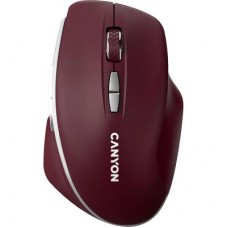 Мышка Canyon MW-21 Wireless Blue LED Burgundy (CNS-CMSW21BR) - Фото