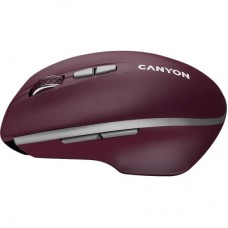 Мышка Canyon MW-21 Wireless Blue LED Burgundy (CNS-CMSW21BR) - Фото
