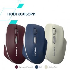 Мышка Canyon MW-21 Wireless Blue LED Cosmic Latte (CNS-CMSW21CL) - Фото