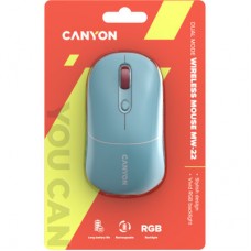 Мишка Canyon MW-22 Dual Band RGB Wireless Dark Cyan (CNS-CMSW22DC) - Фото