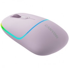 Мышка Canyon MW-22 Dual Band RGB Wireless Pearl Rose (CNS-CMSW22PR) - Фото