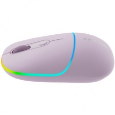Мышка Canyon MW-22 Dual Band RGB Wireless Pearl Rose (CNS-CMSW22PR) - Фото