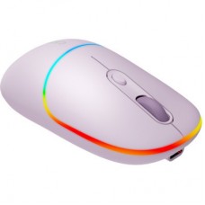 Мышка Canyon MW-22 Dual Band RGB Wireless Pearl Rose (CNS-CMSW22PR) - Фото